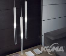 Candle oprawa wiszaca 60W G9 szary metal.